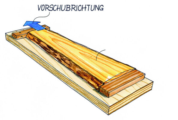 Abrichten mit Dickenhobel