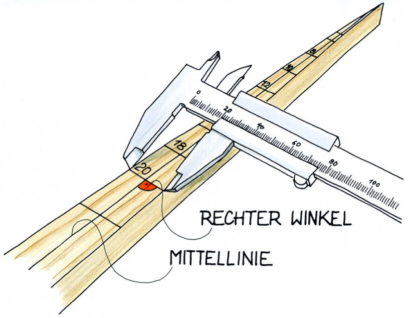 Eigenbau-Messkeil