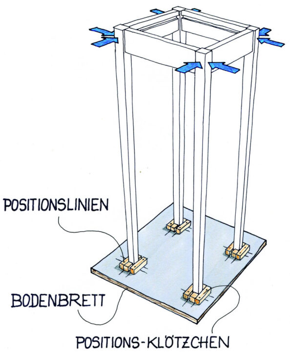 Beistelltisch verleimen