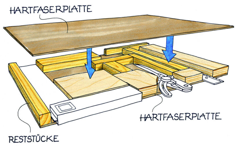 Hohler Regalboden