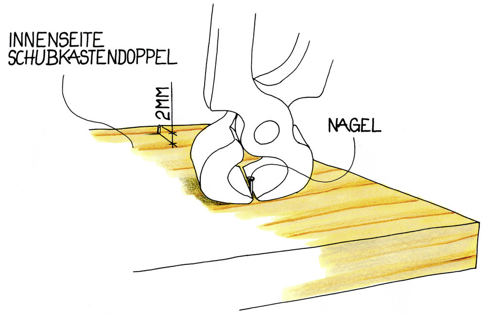 Schubkastendoppel ausrichten