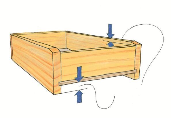 Störendes Luftkissen vermeiden. Illustration: Willi Brokbals