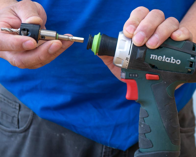 Centrotec Futter auf einem Metabo Powermax