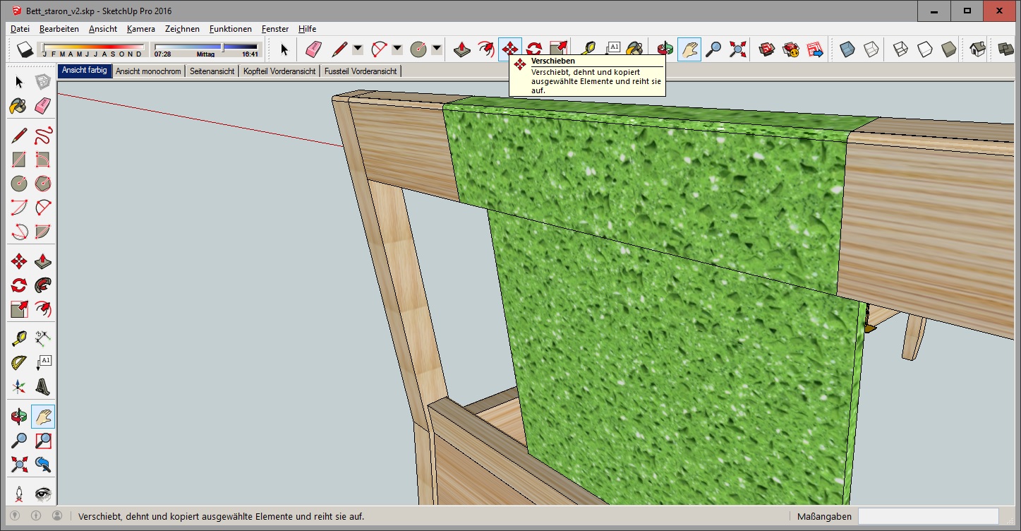 Der Entwurf, aber auch die Detailplanung werden mit SketchUp gemacht.