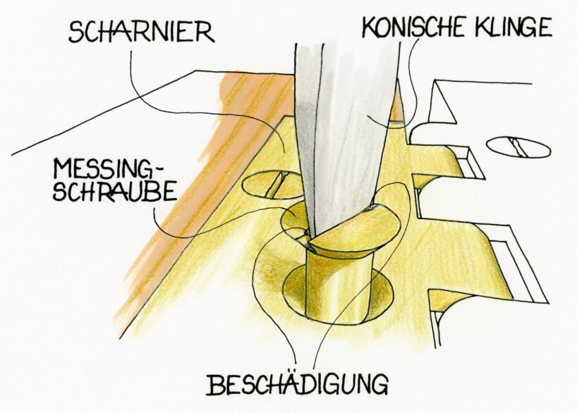 Schlitzschrauben sind ein Muss bei bestimmten Möbeln