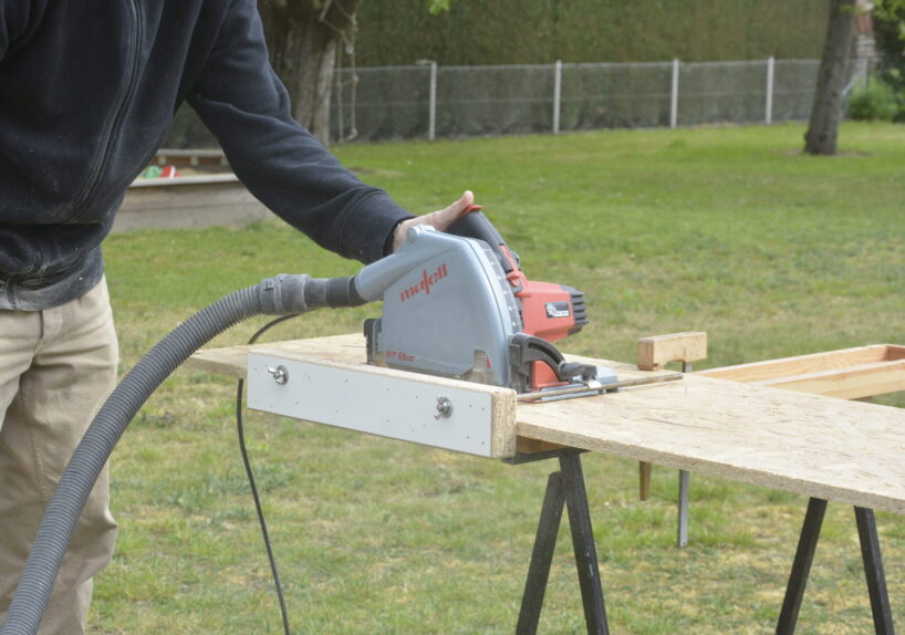 Selbstgebauter Parallelanschlag für die Handkreissäge